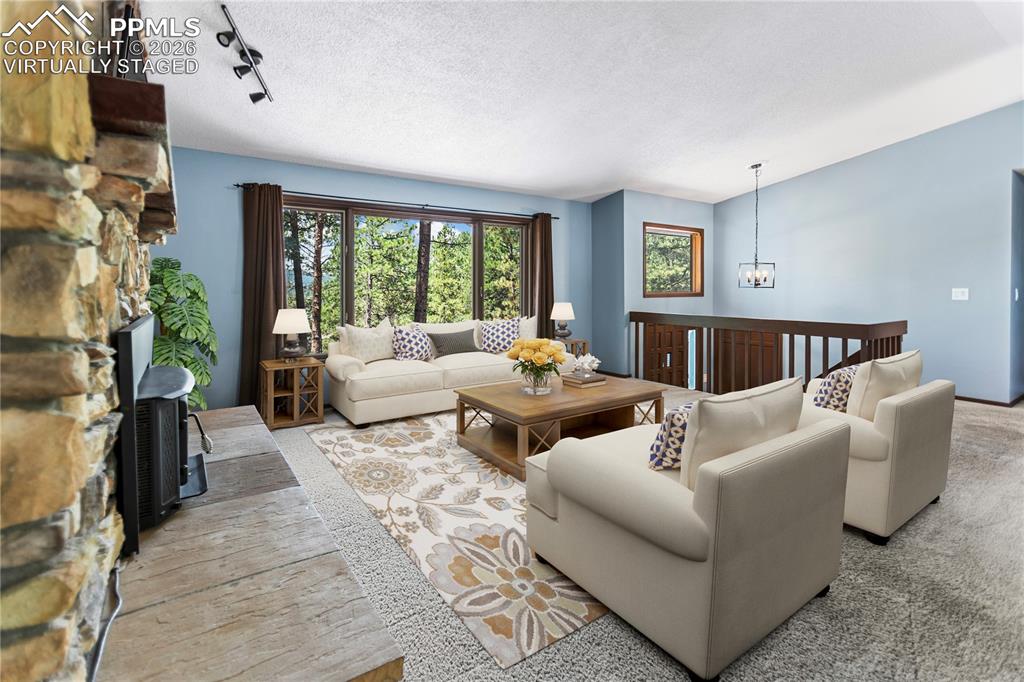 Living room - virtually staged 