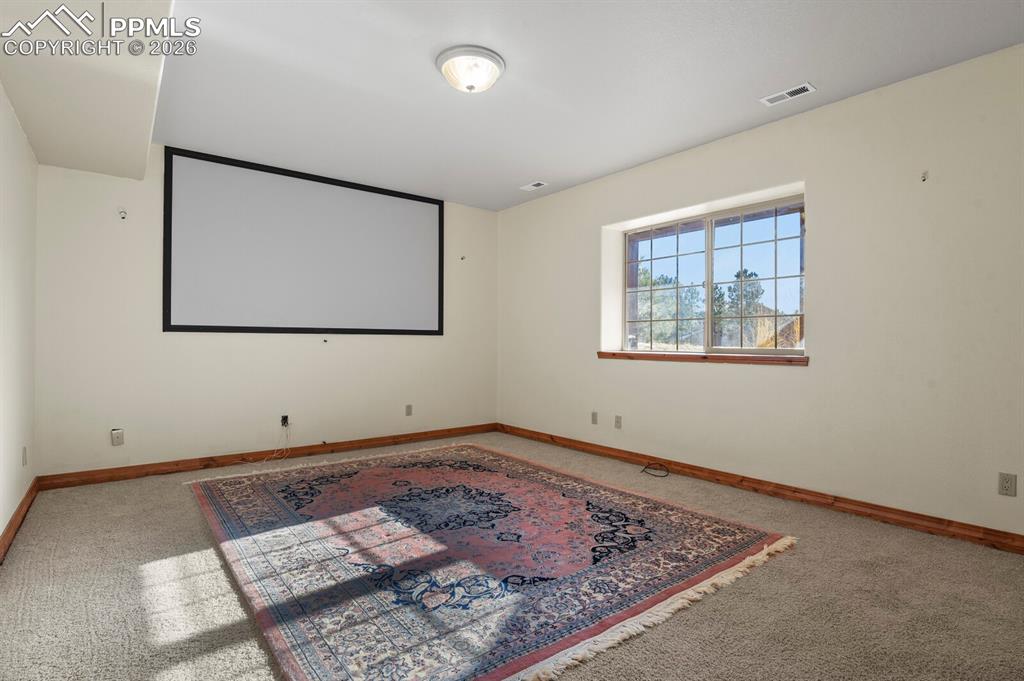 Bedroom or Theatre Room w/ Projector and Screen