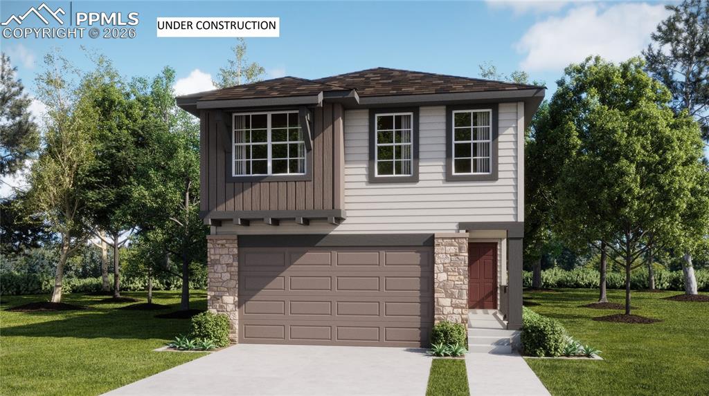 8898 Blue Feather Loop