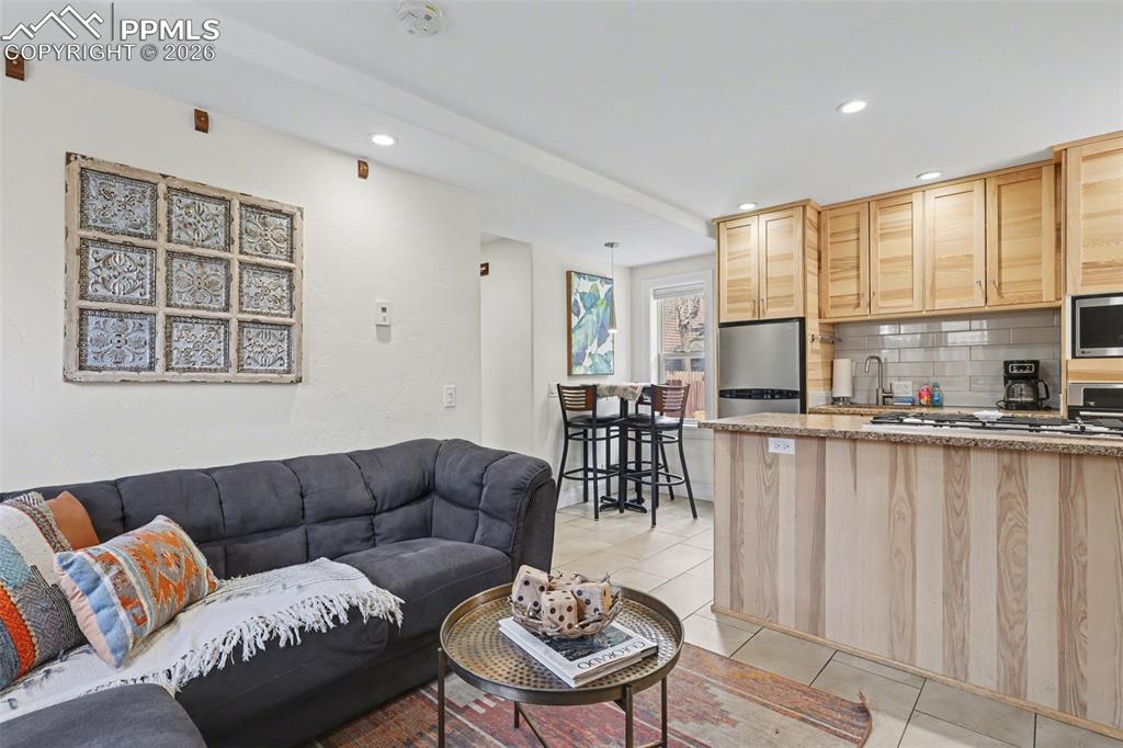 Off the living room area is the kitchen for all of your cooking and baking dreams to come to life!