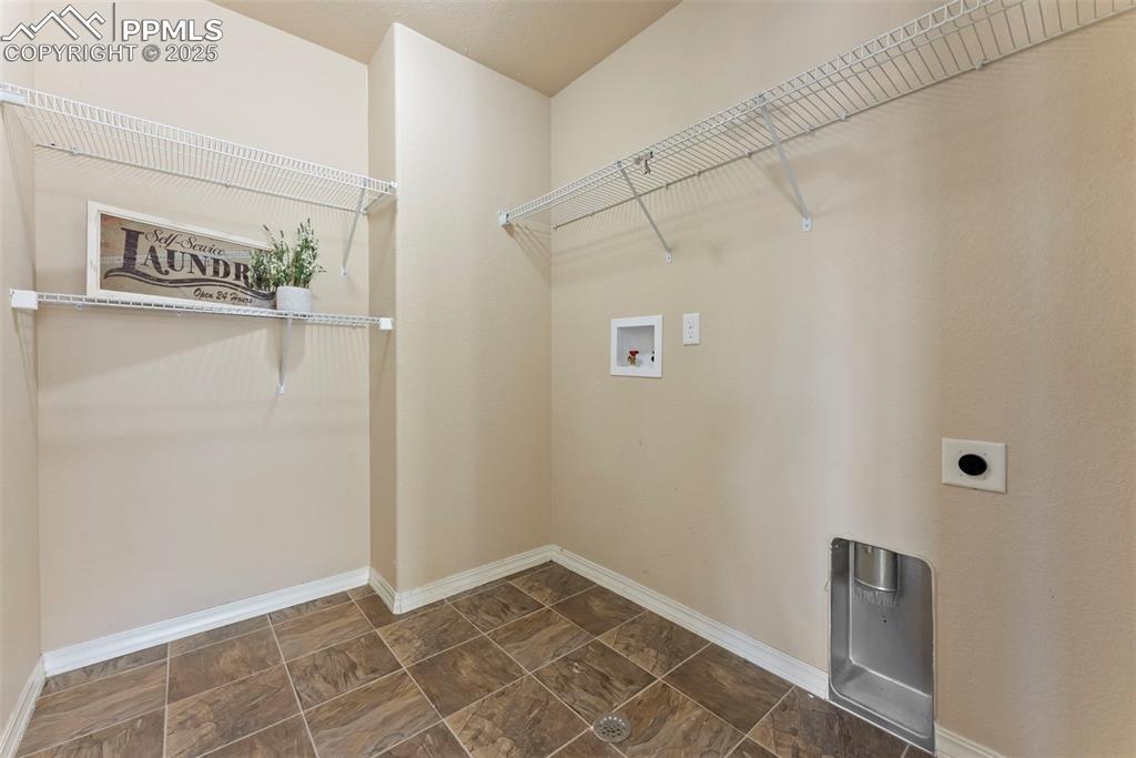 Upstairs laundry room