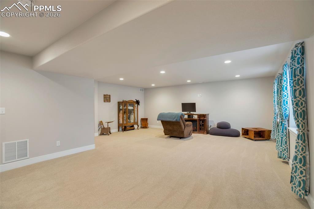 Photo taken from where the wet bar could be.