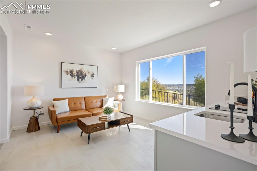 Main level separate living area