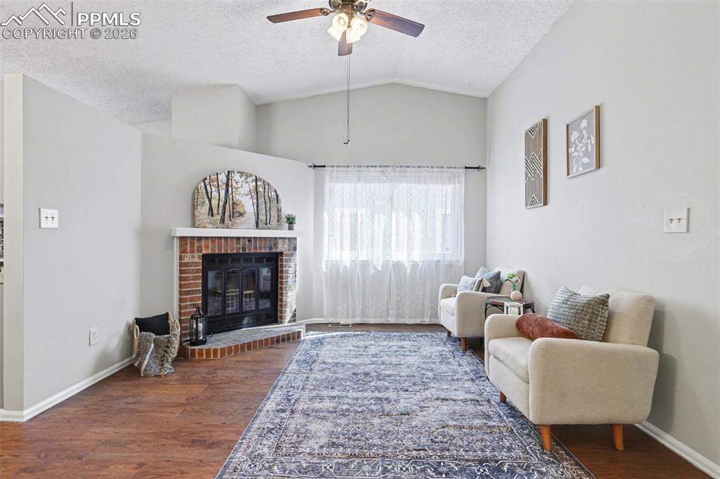 Living room with tons of natural light