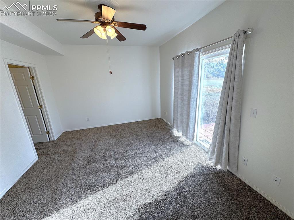 Walkout Slider Door to Rear Patio