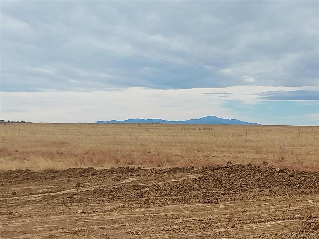 View of mountain background with rural landscape