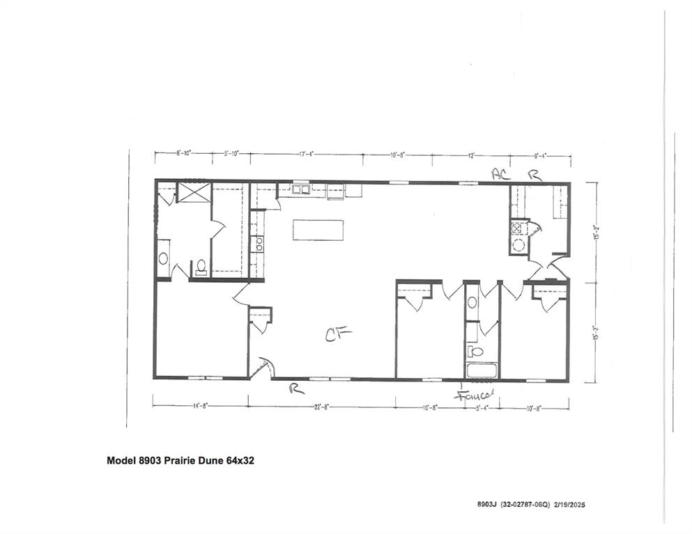 View of floor plan / room layout