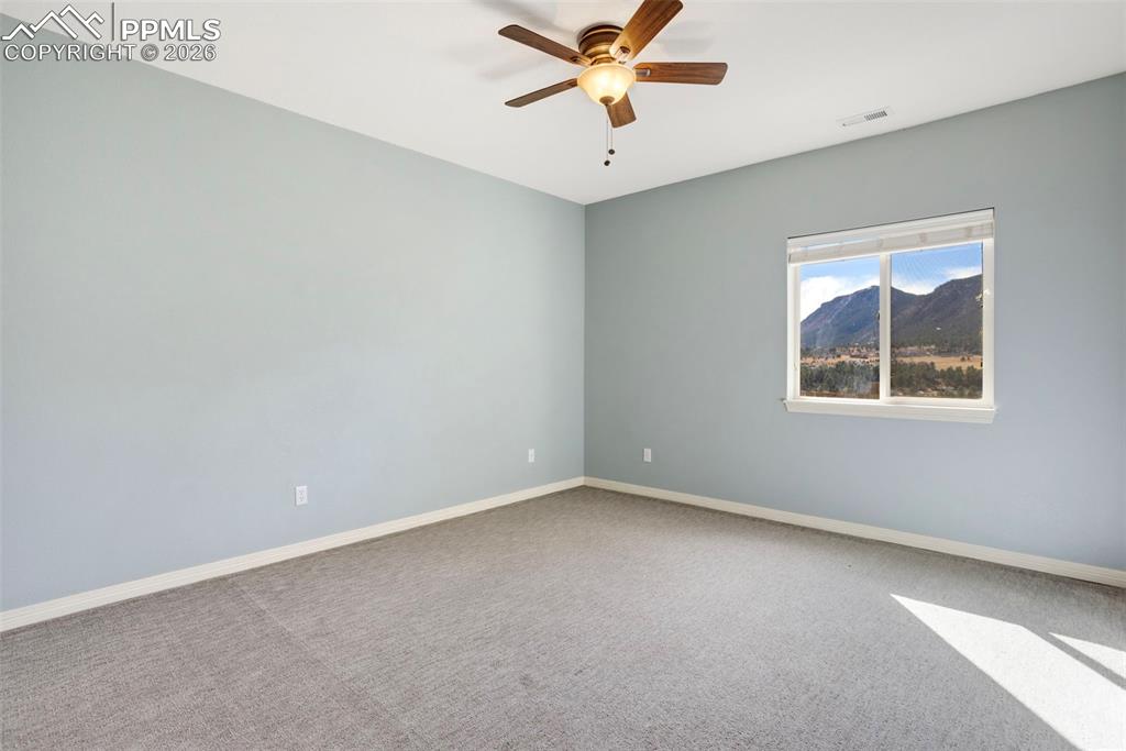 4th bedroom with mountain views