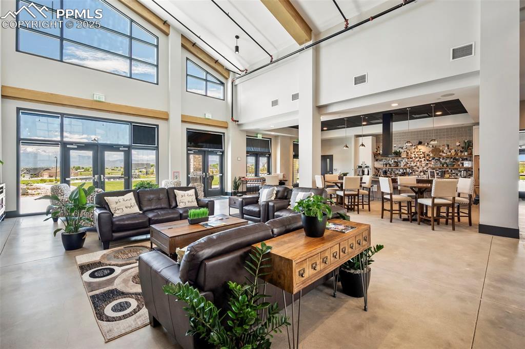 Lobby featuring a high ceiling