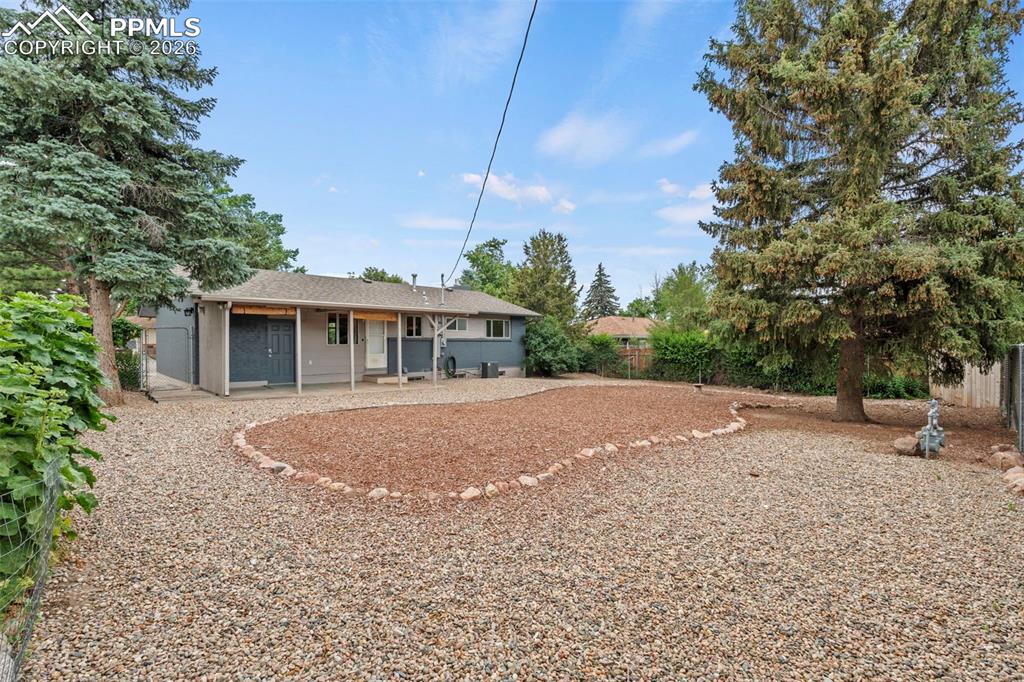 Rear view of property