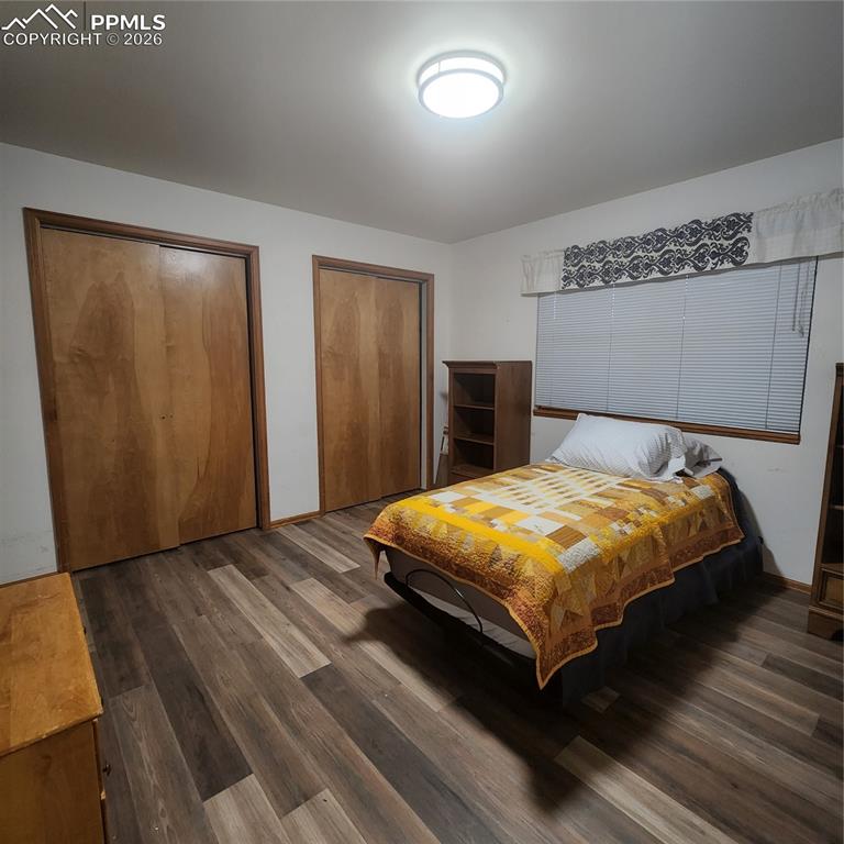 with 2 separate closets