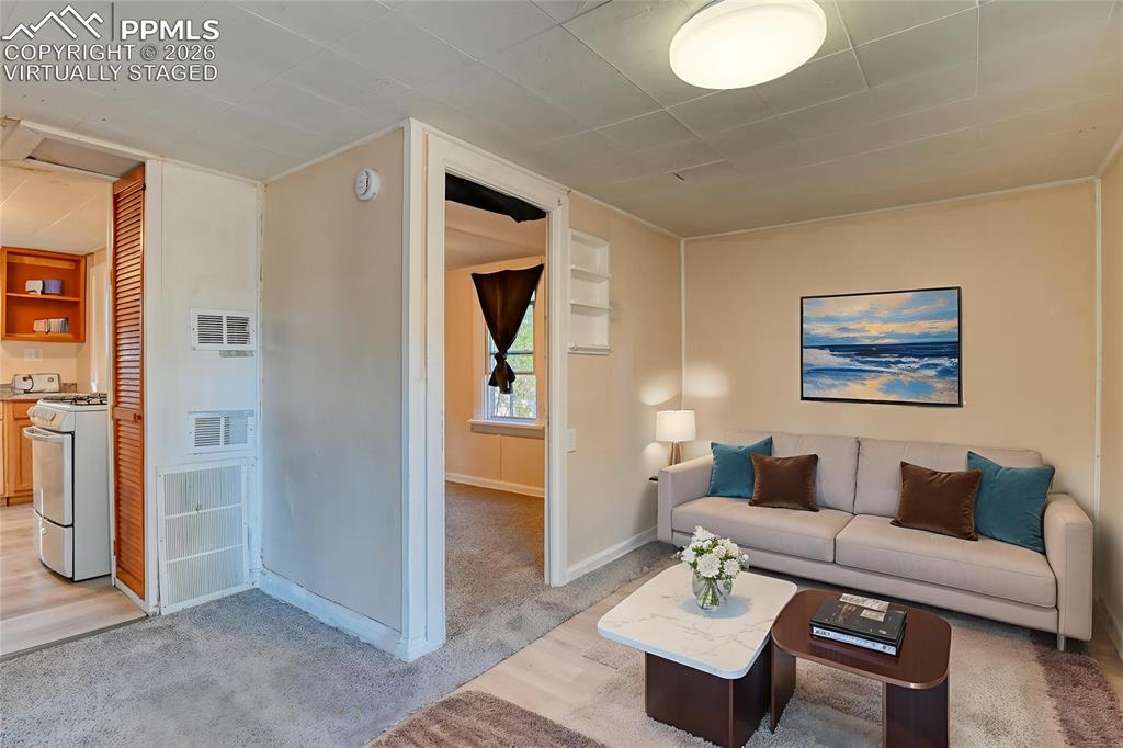 Virtually Staged Cottage Living Room