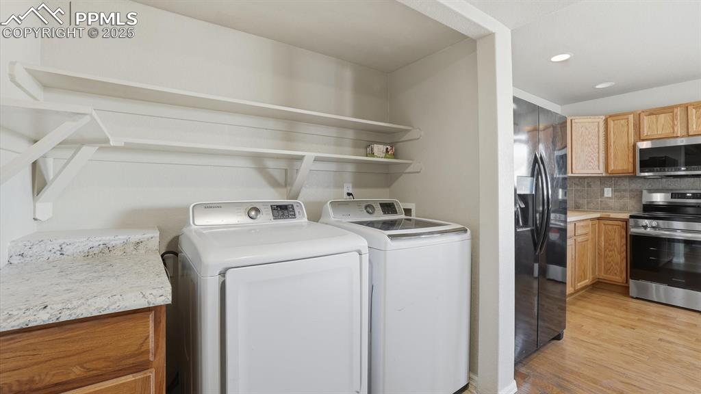 Laundry Room into the Kitchen.