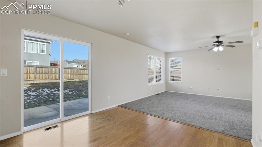 View into the Living Room from the Dining Area.