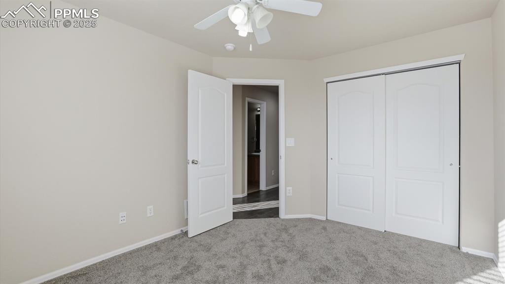 Upper Level Bedroom #4 has a generous closet.