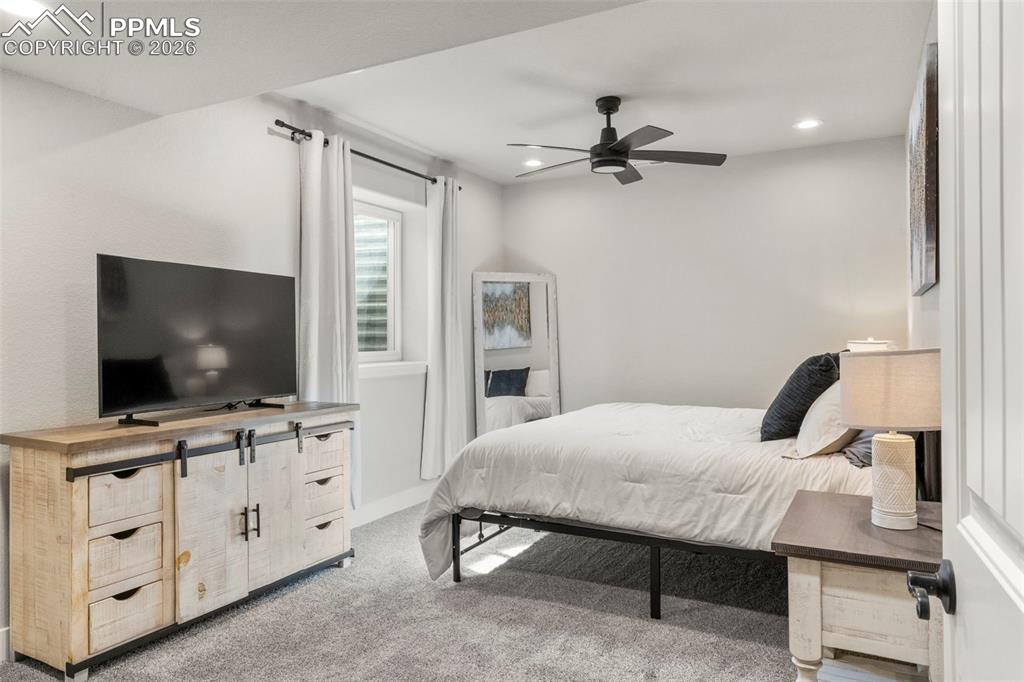 Basement primary suite 