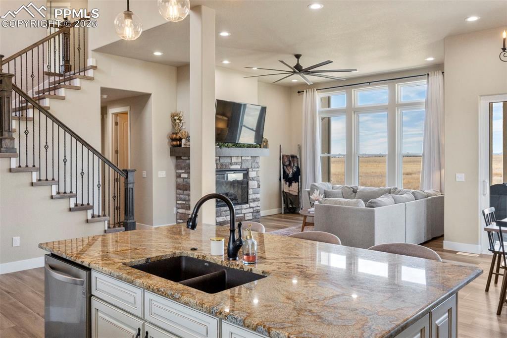 Open Concept Living Area