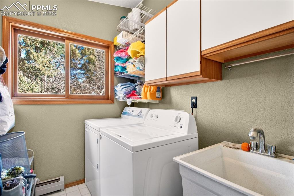 Laundry off the garage on the main level