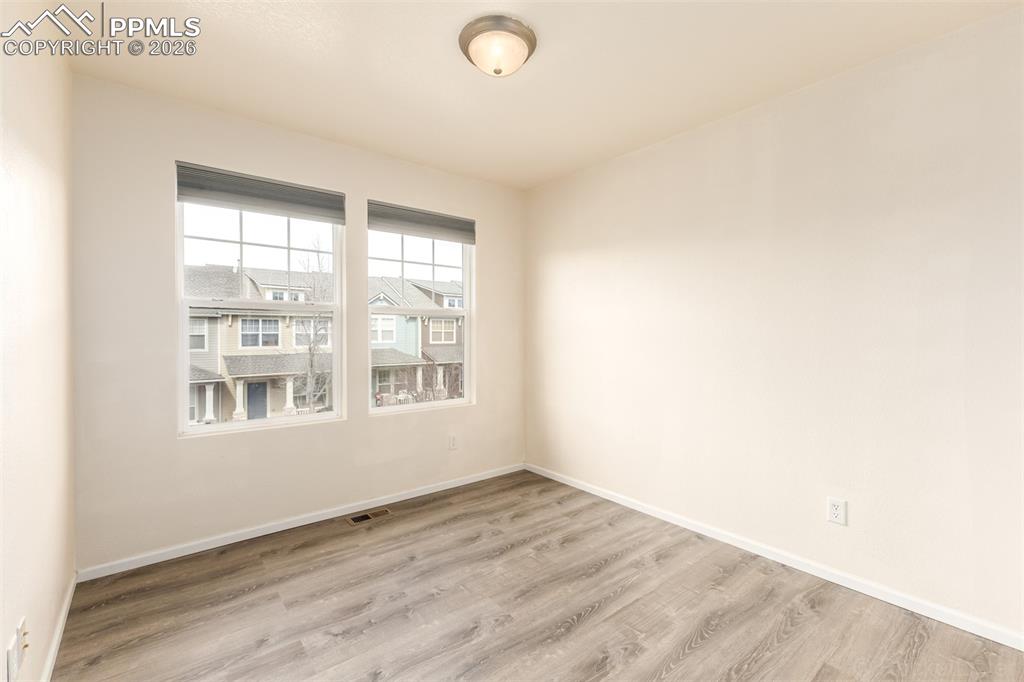 Second bedroom with LVP flooring