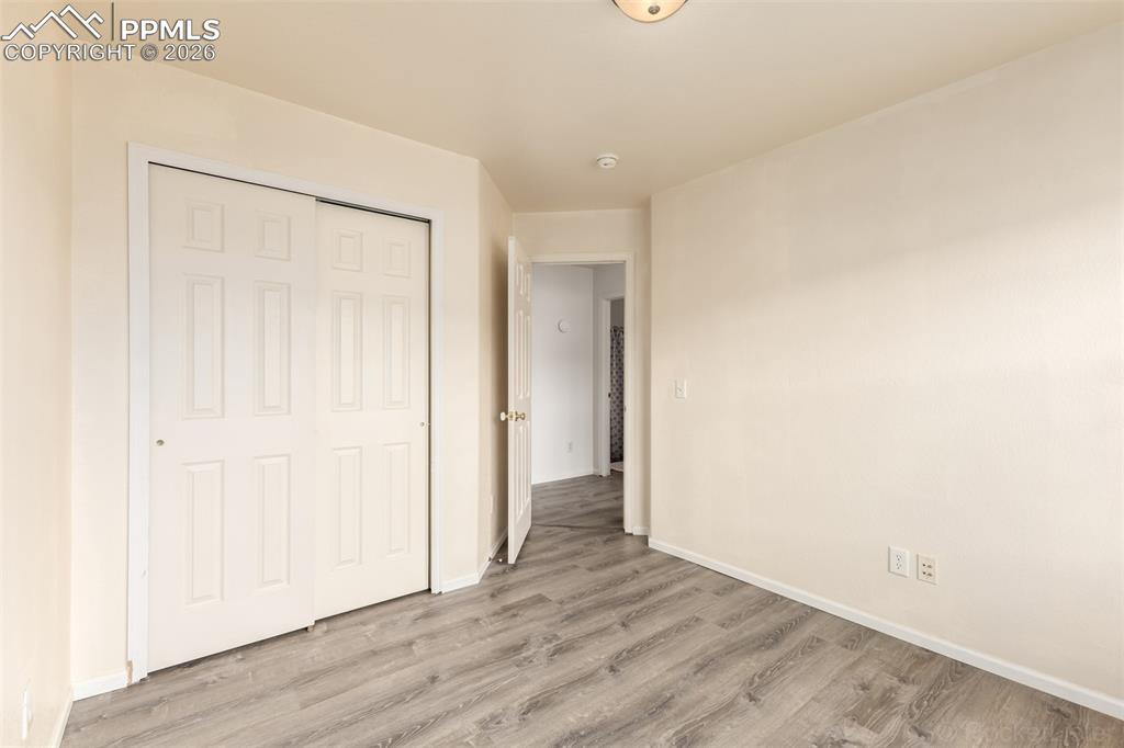 Second bedroom with LVP flooring