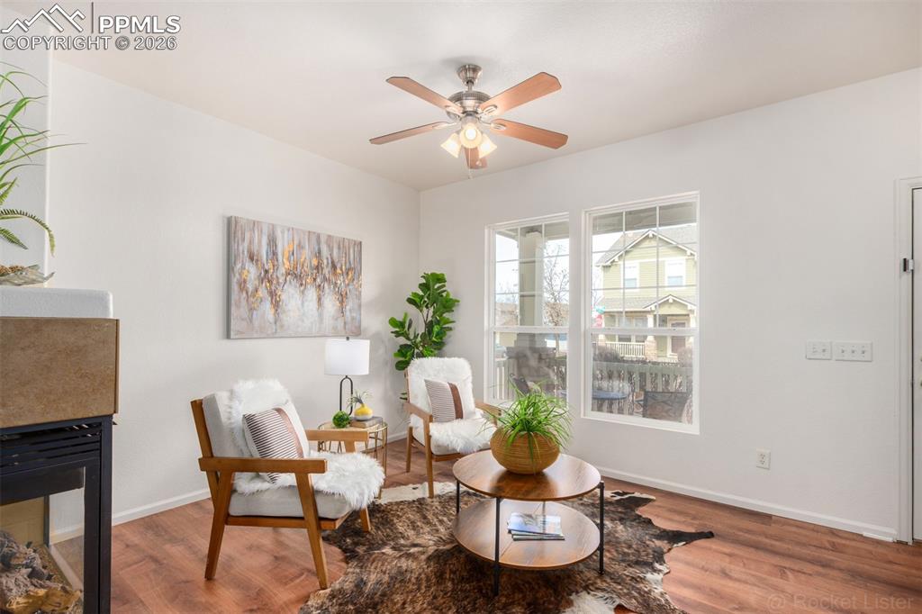 Enjoy the cozy gas fireplace