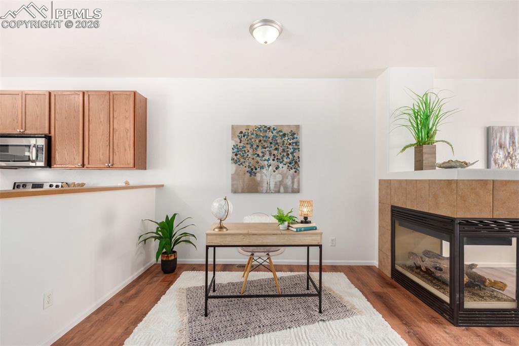 Space cld be used for playroom or additonal living space 