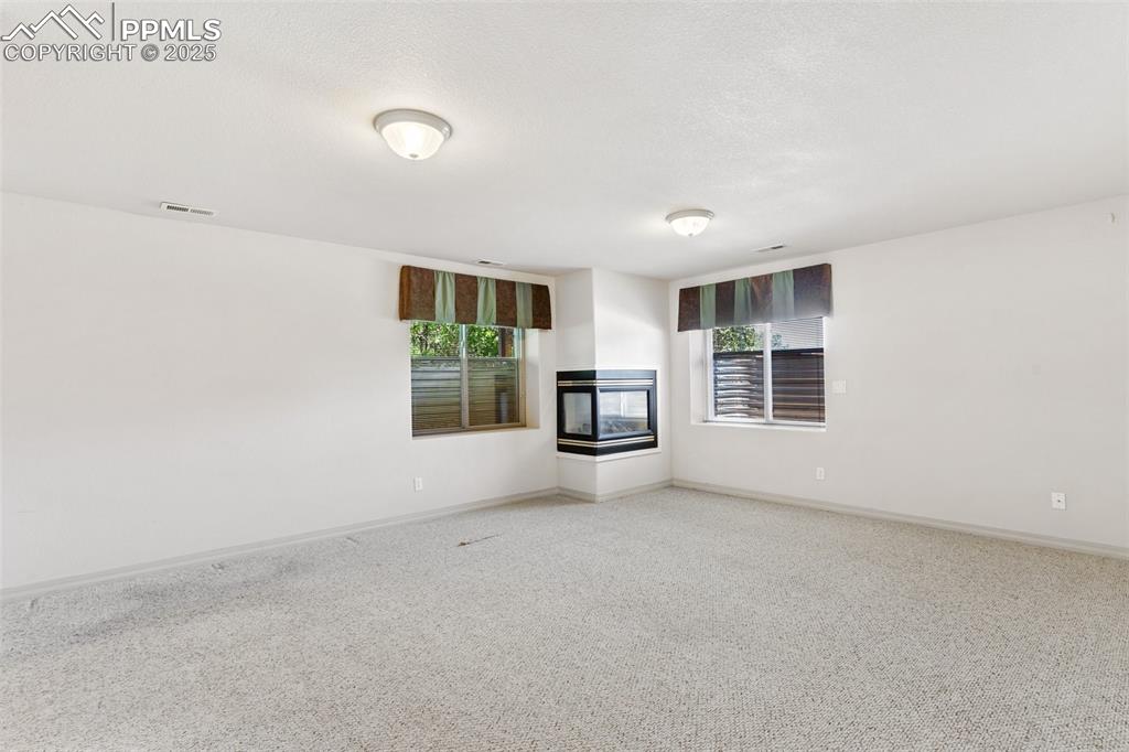 Large family room in lower level