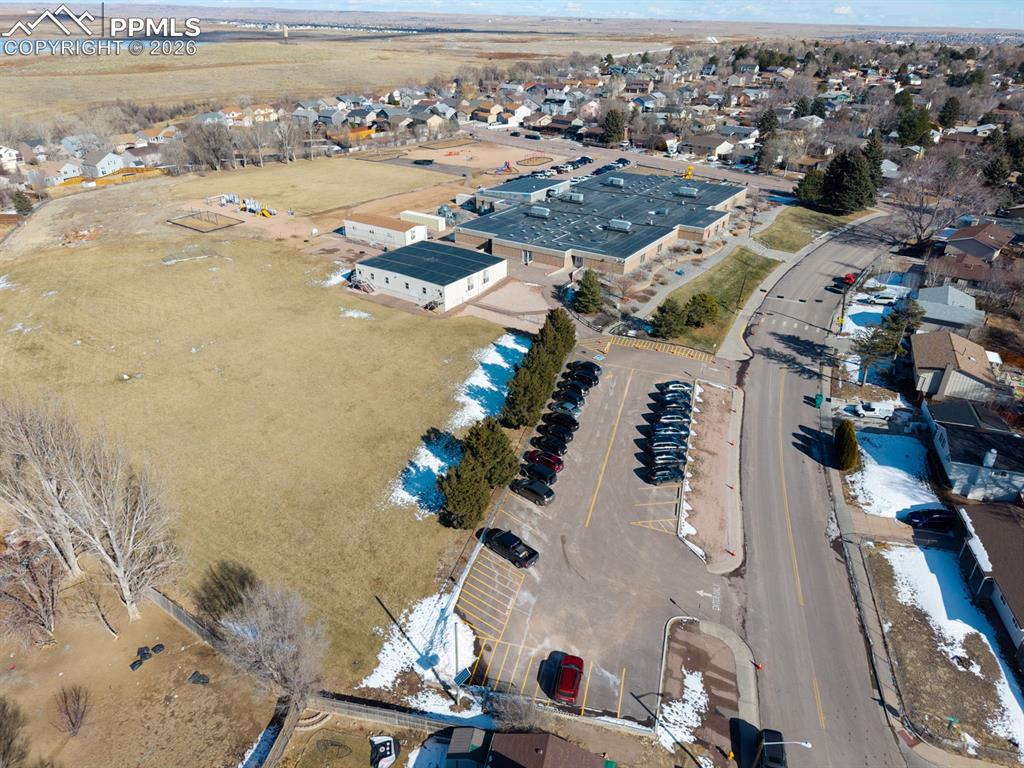 Aerial view of property's location