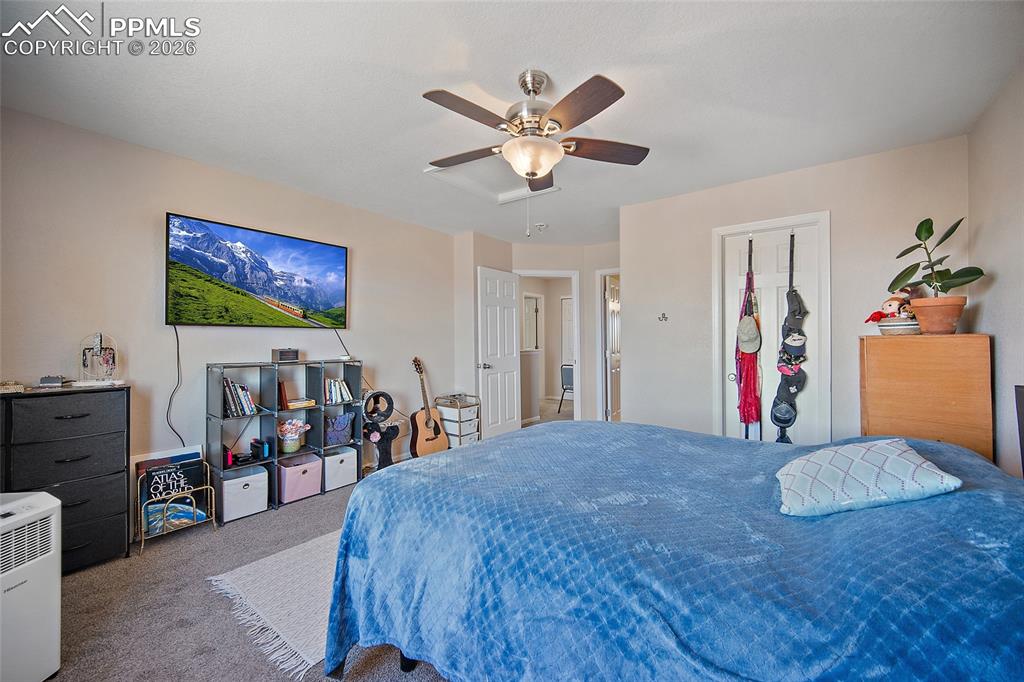 Primary Bedroom with walk-in closet