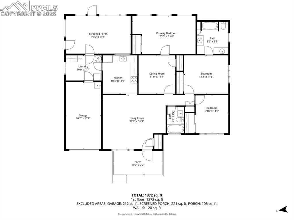 View of floor plan / room layout