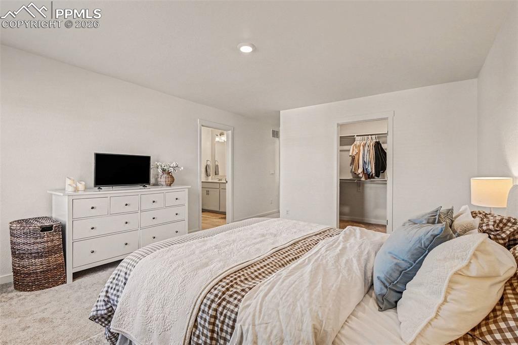 Walk-in closets in master bedroom and master bathroom!