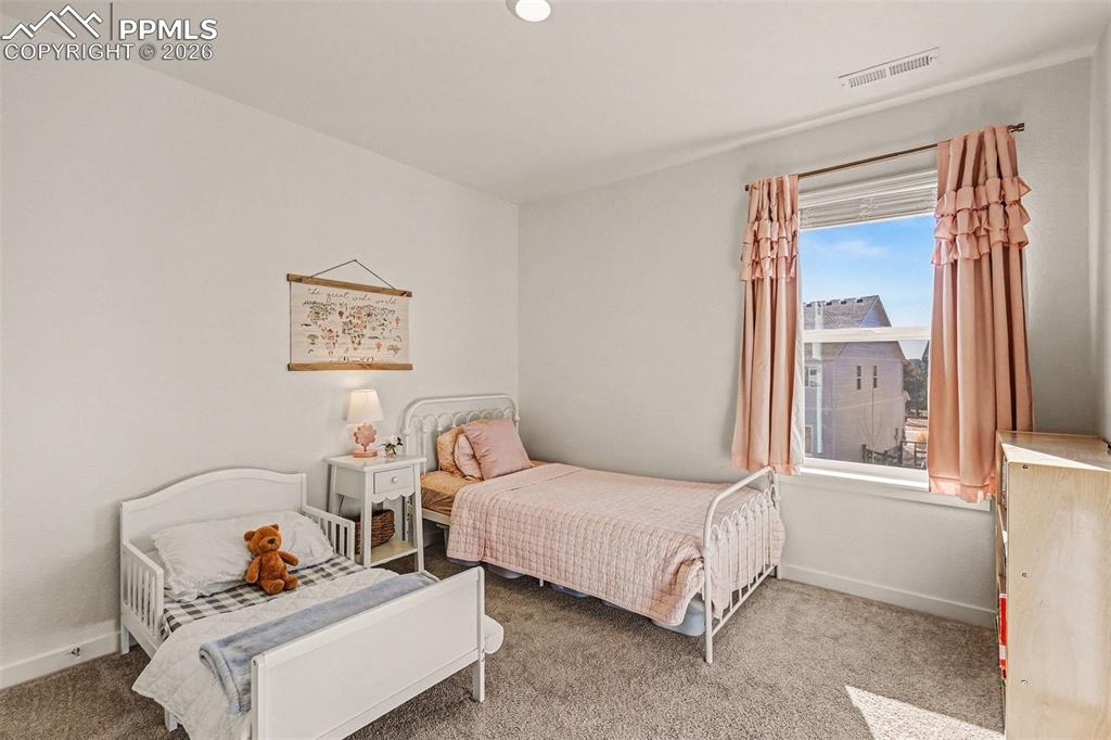 Spacious secondary bedrooms