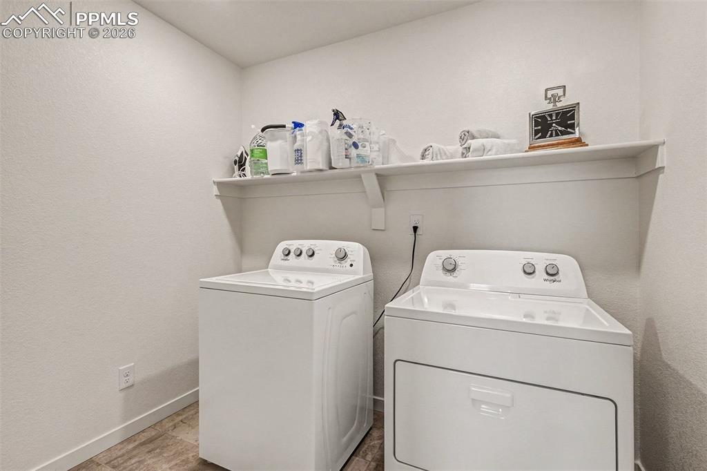 Convenient upstairs laundry room!