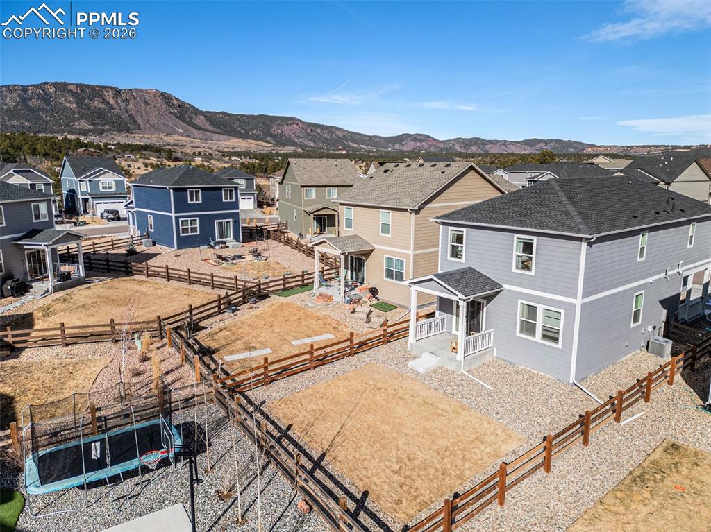 Large fenced yard and covered patio. Enjoy the mountain views!