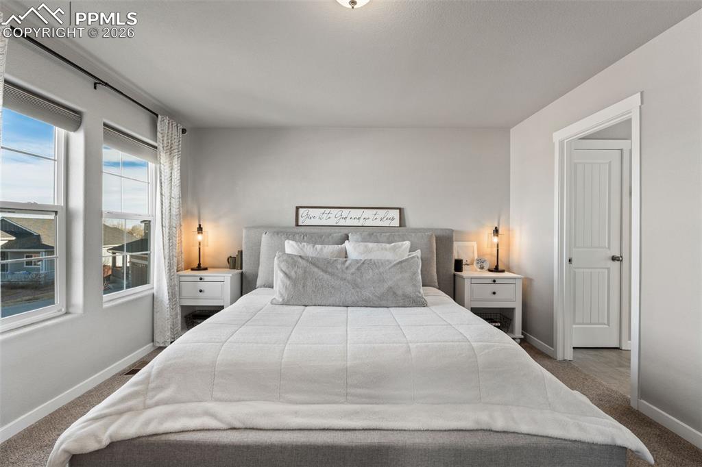 Primary Bedroom on upper level with 5 piece en suite attached 