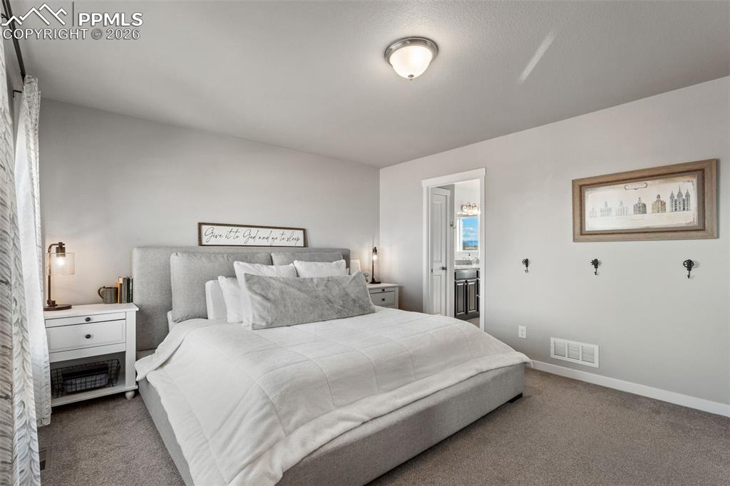 Primary Bedroom on upper level with 5 piece en suite attached