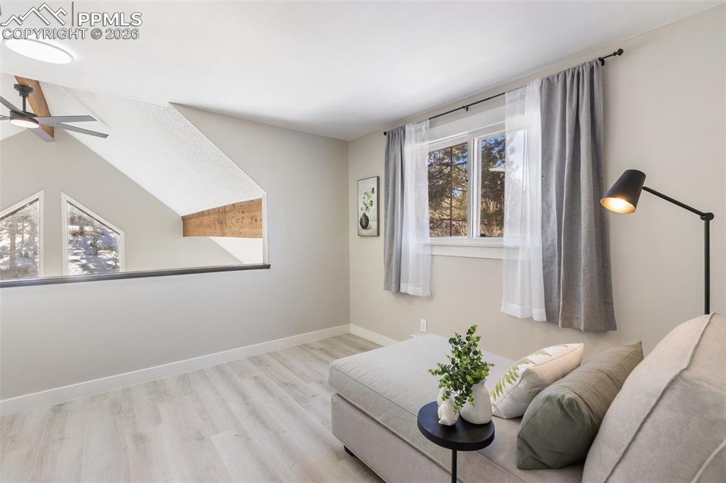 Overlooking the living room 