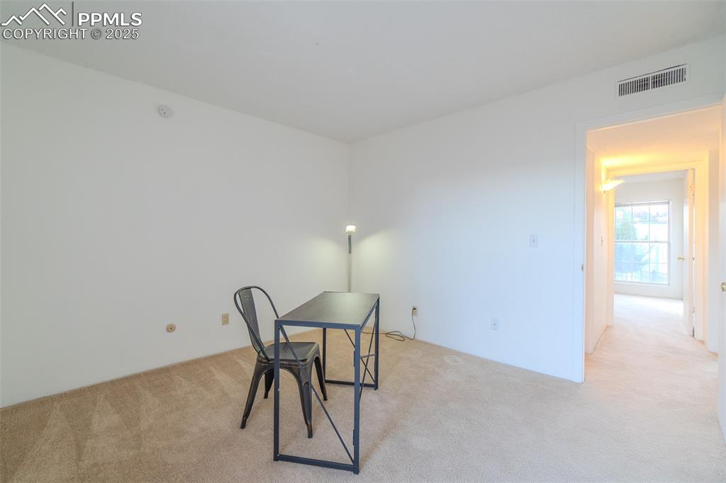Unfurnished office with carpet flooring