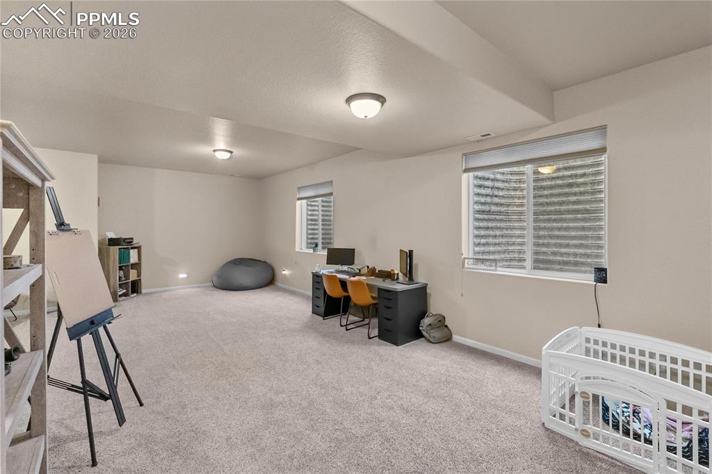 Basement family room.