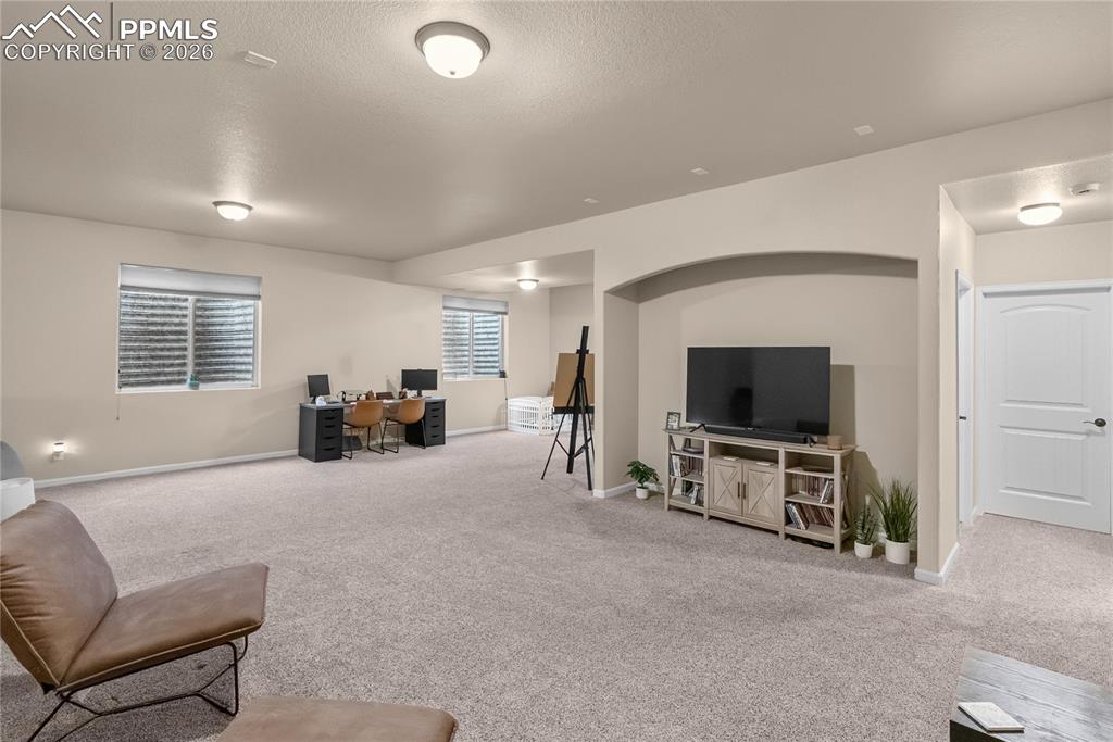 Basement family room.