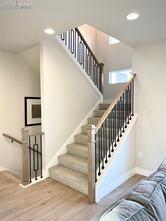 Stairs to upper level
