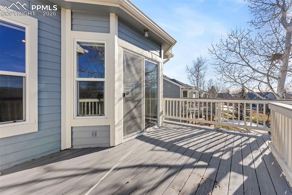 View of wooden terrace