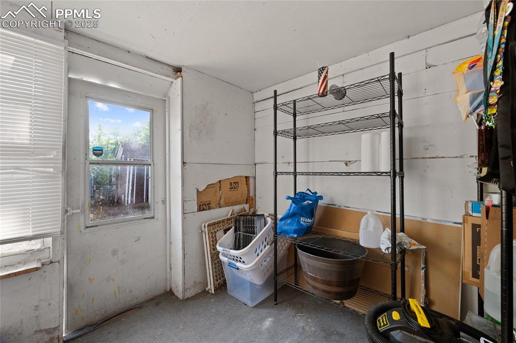 View of storage area