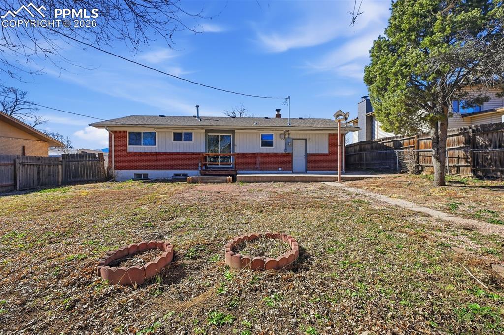Oversized backyard with sod