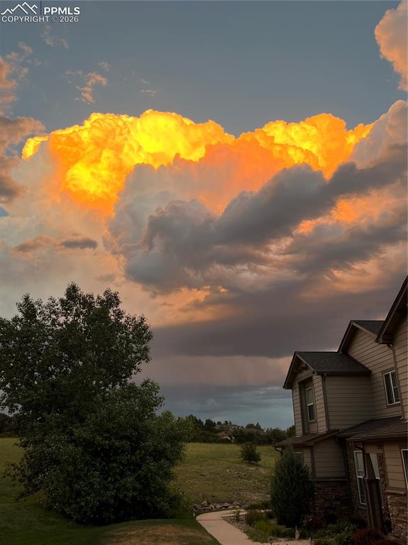 Open space at sunset