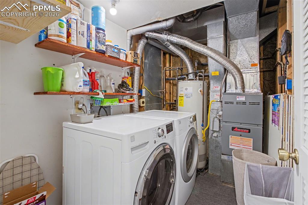 Lower level laundry room