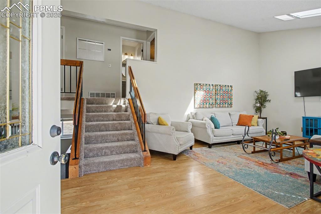 Living room from front door