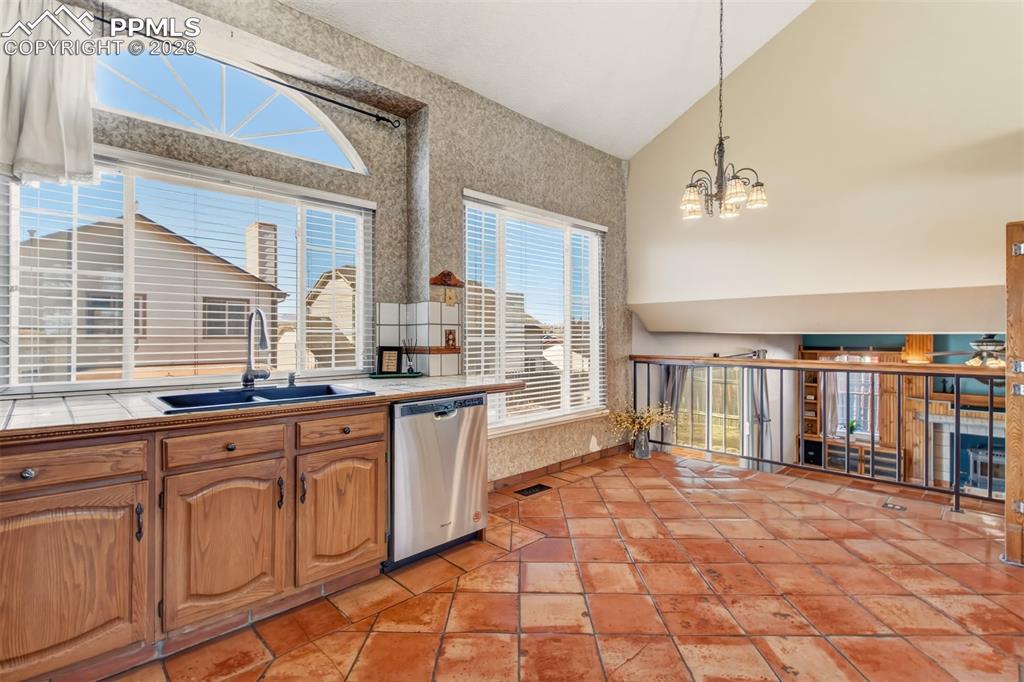 Cozy eating area with another large picture window.
