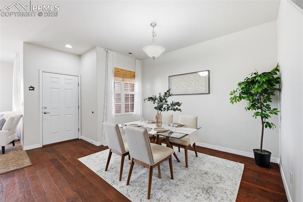 Dining space positioned for seamless entertaining and casual gatherings.