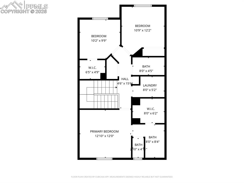 Upper level thoughtfully arranged for privacy and flexibility.